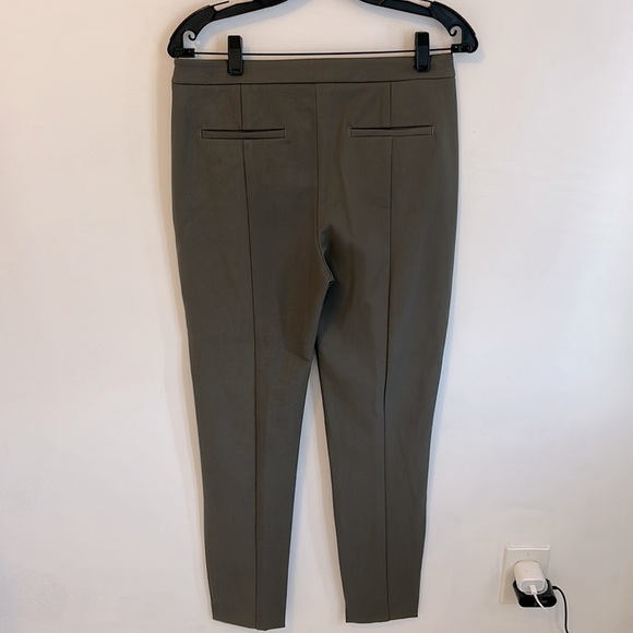 Reiss Stretch Pull On Pants Olive Gray - Picture 2 of 8